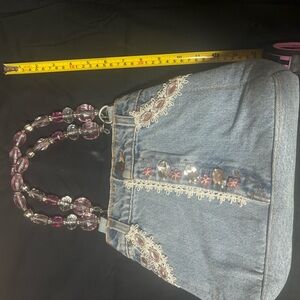 Handmade Upcycled Levi’s Denim Purse – Boho Y2K Style